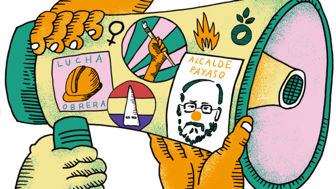 Ilustración de Moscas de Compañía y Chucho Nieto