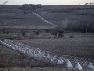 Una malla de obstáculos de cemento cerca de la ciudad de Chásov Yar, República Popular de Donetsk, el 24 de febrero de 2024.