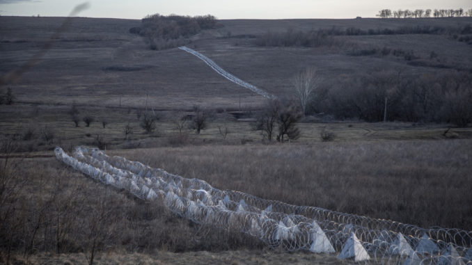 Una malla de obstáculos de cemento cerca de la ciudad de Chásov Yar, República Popular de Donetsk, el 24 de febrero de 2024.