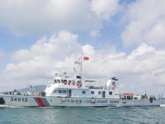 Barco de la Guardia Costera china.