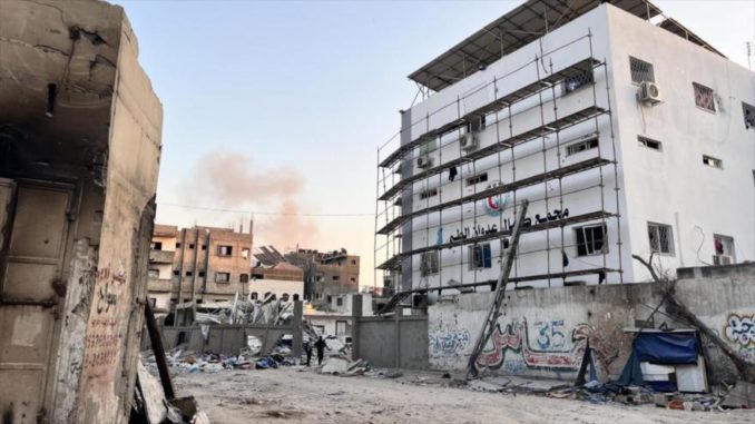 Hospital Kamal Adwan en Beit Lahia, al norte de la Franja de Gaza, 31 de octubre de 2024. (Foto: AFP)
